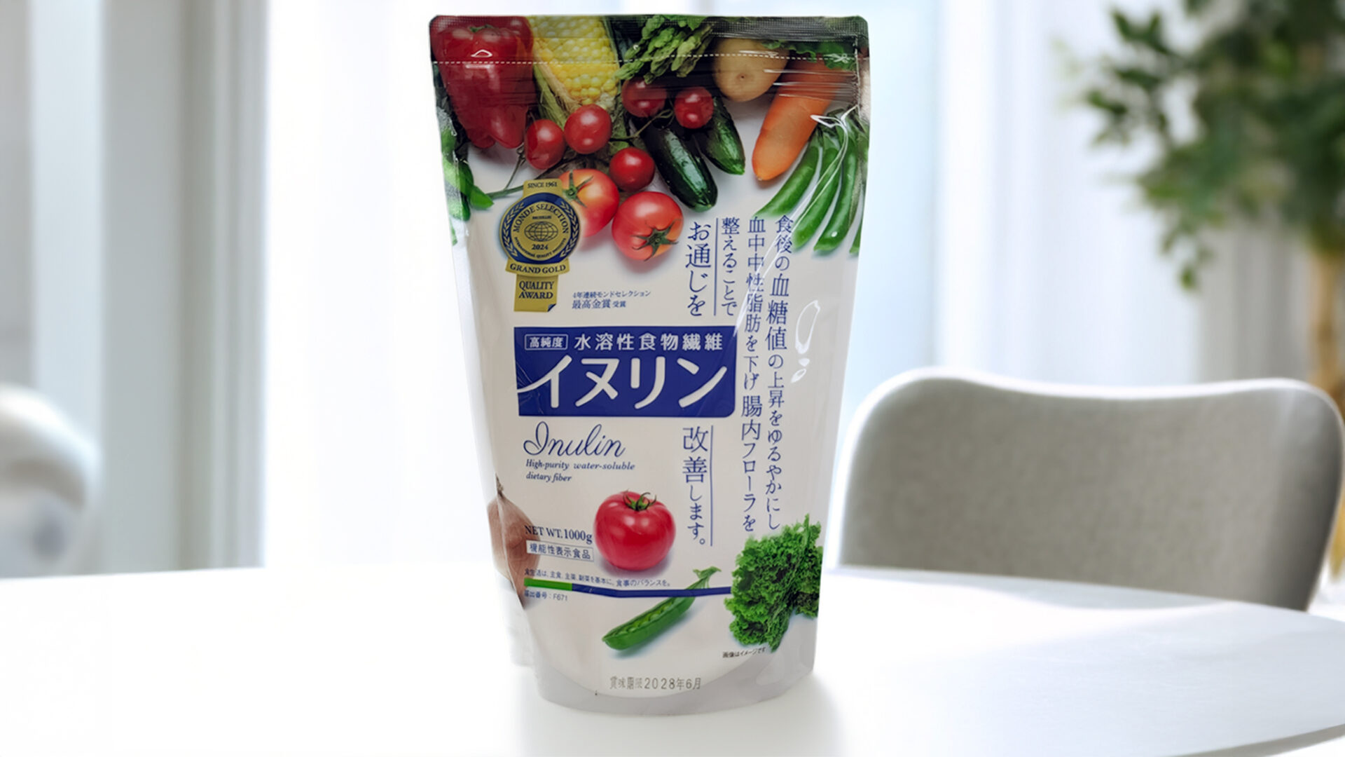 高純度 水溶性食物繊維 イヌリン 1kg（にんにく玉本舗）